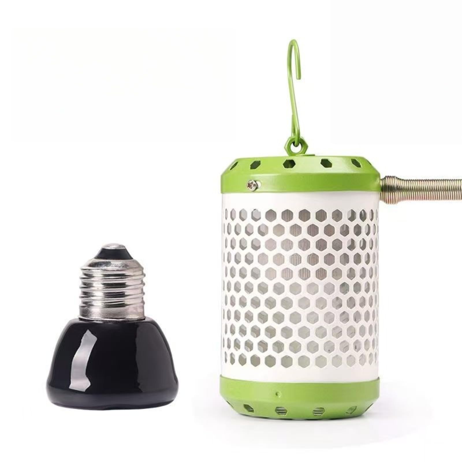 ペットヒーター 鳥 小動物 ヒーター 保温電球カバー付 インコ とり暖寄りそい 100W 爬虫類、両生類、アフリカ灰オウム、ハムスター用、コザクラインコ 、オカメインコ 、サザナミインコ 、桜文鳥 、セキセイインコ用